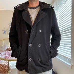 Guess Peacoat, Sz M (tag says L), Black.